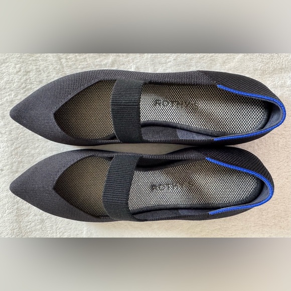 Rothy’s Women’s Mary Jane Pointed Toe Black Ballet Flats Size 11